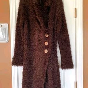 Long faux fur jacket